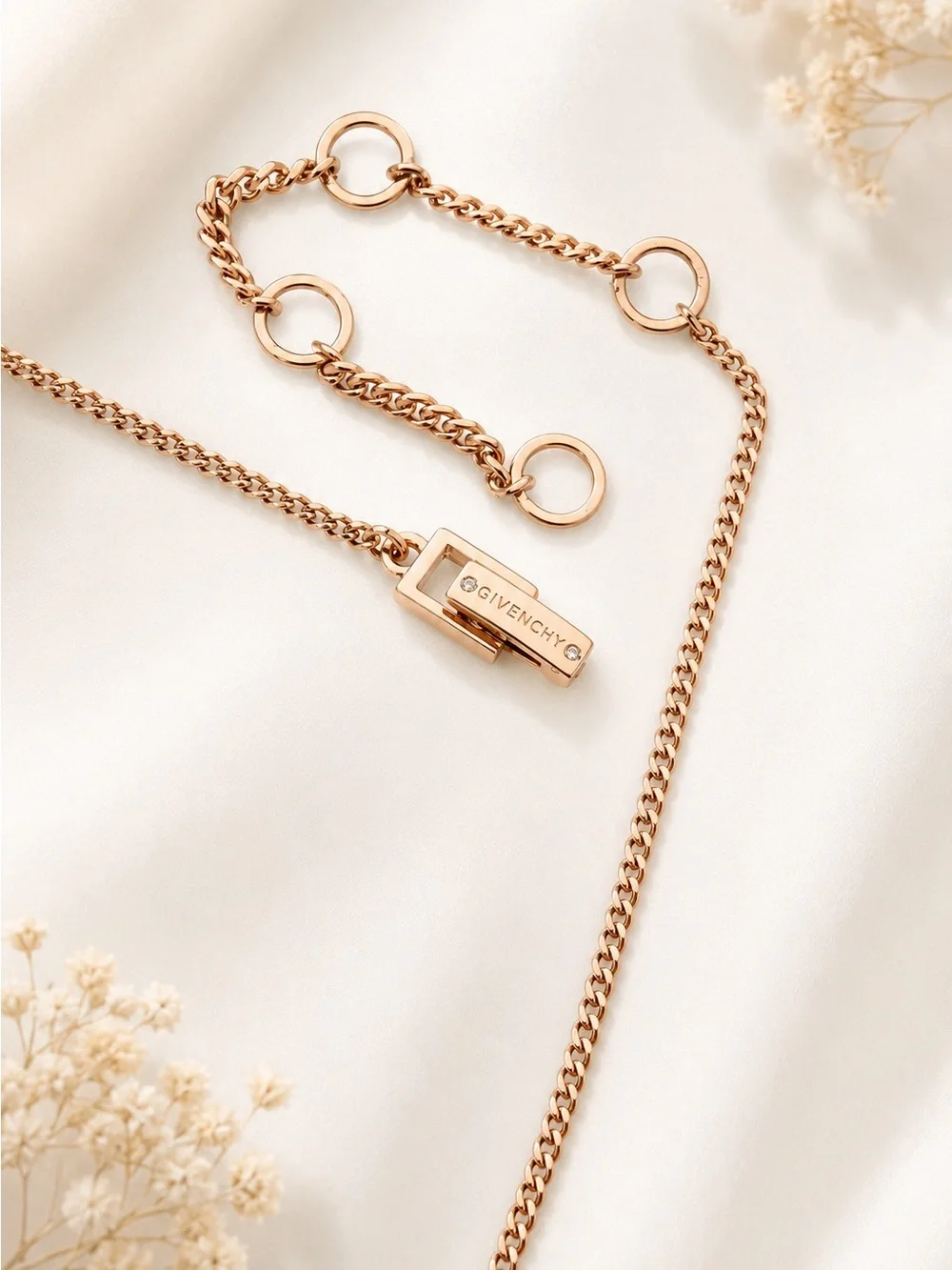 Givenchy Rose Gold-Tone Crystal Teardrop Statement Necklace_6